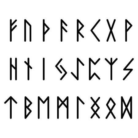 Futhark Runes Blackk