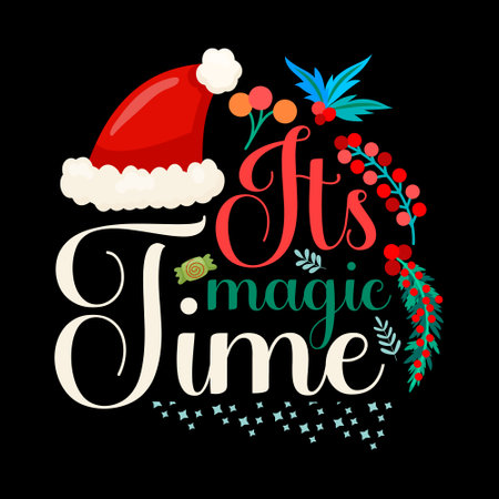 Christmas day t shirt,mug,bag,sticker designのイラスト素材