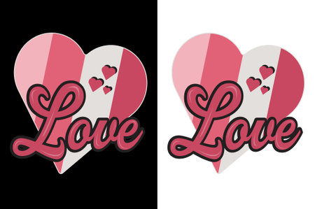 Valentines Day T shirt,Mug,Bag,Sticker Designのイラスト素材