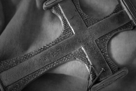 black and white crossの写真素材