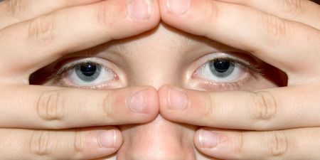 childs eyesの写真素材