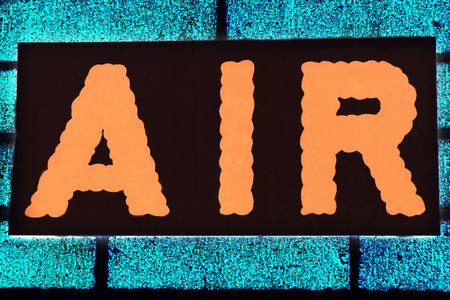 sign with the word airの写真素材