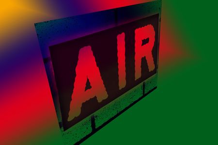 sign with the word airの写真素材