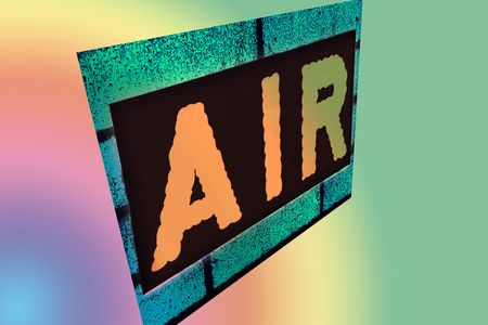 sign with the word airの写真素材
