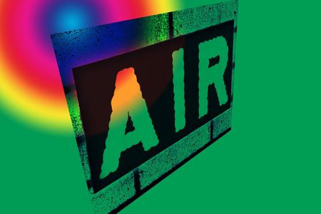 sign with the word airの写真素材
