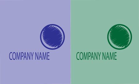 Two versions of the logo for the company.のイラスト素材
