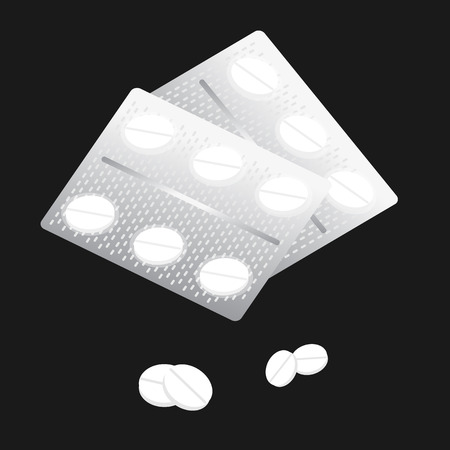 Pills vector Illustration. Realistic Mock up. EPS 10のイラスト素材