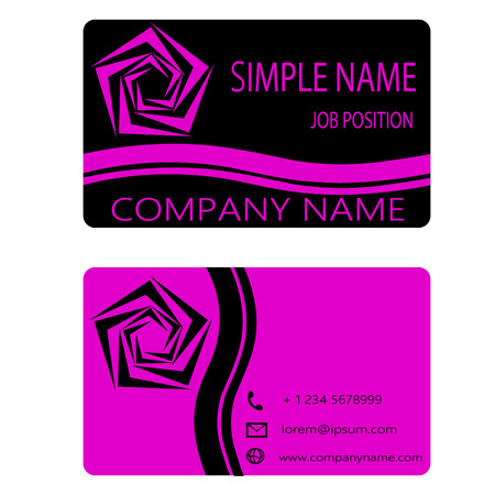 Vector abstract creative business cardsのイラスト素材