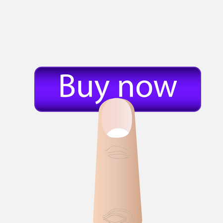Buy now button. Vector illustrationのイラスト素材