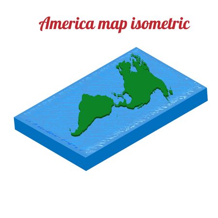 America map isometric. America map object. America map icon. America map infographic. America map clean. America map art. America map blank. America map vector. America map flat. America map template.