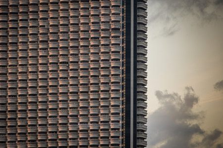 Photo of condominium building with skyの写真素材