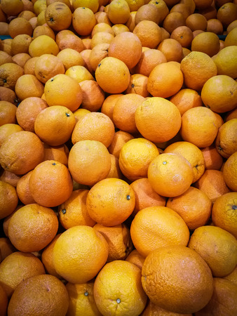 Colorful of the orange in the basketの写真素材