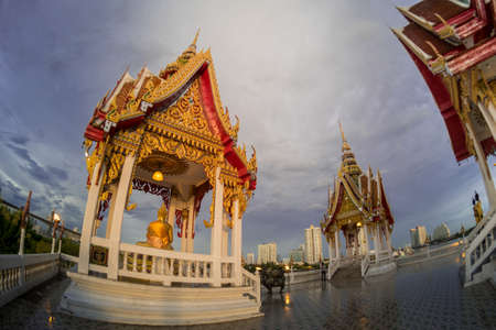 The beauty of the temple in the evening light.の写真素材