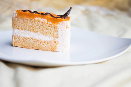 Mile Tea Cake with chocolateの写真素材