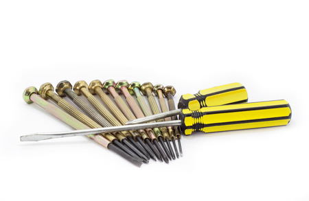 Screwdrivers Isolated with white background