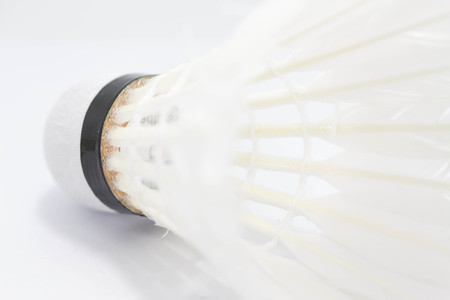 White Shuttlecock for badmintonの写真素材