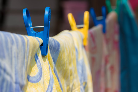 Dry Clothes with clips