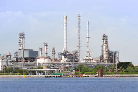 Oil Terminal along the river