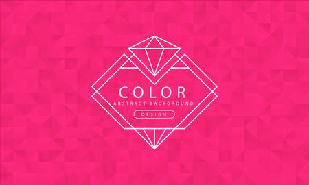 Abstract pink background, bright pink textures, banner bright pink wallpaper, polygon pink color, vector illustration for graphic designのイラスト素材