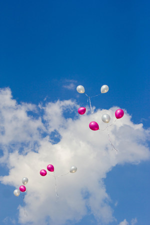 Balloon in the airの写真素材