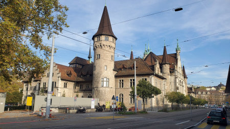Chateau in the city of Bern, Switzerlandの写真素材