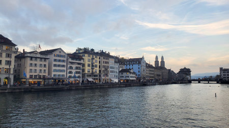 Zurich is the largest city in Switzerland and the capital of the canton of Zurich.の写真素材
