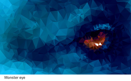 Vector illustration animal eye contact strong and dangerのイラスト素材
