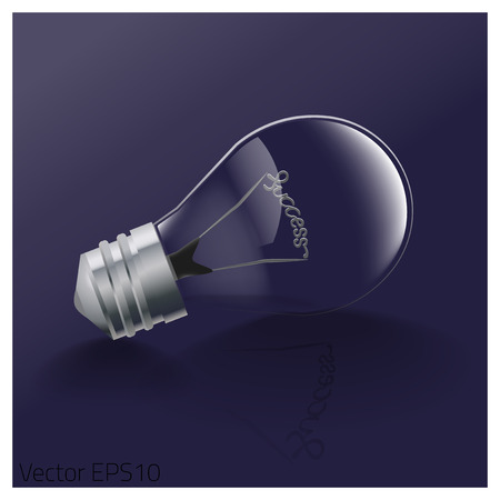 Lamp off concept for business. you will success when you turn it onのイラスト素材