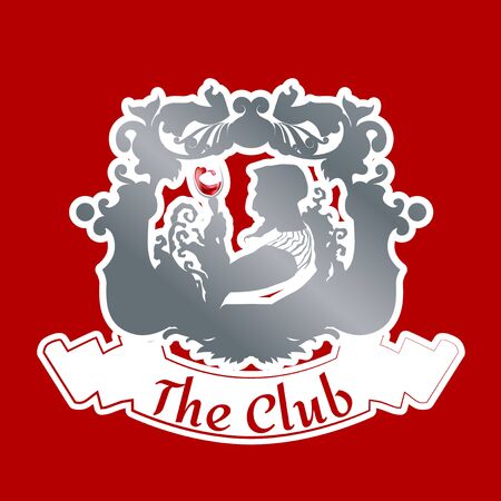 vector illustration badge design antique classic styleのイラスト素材