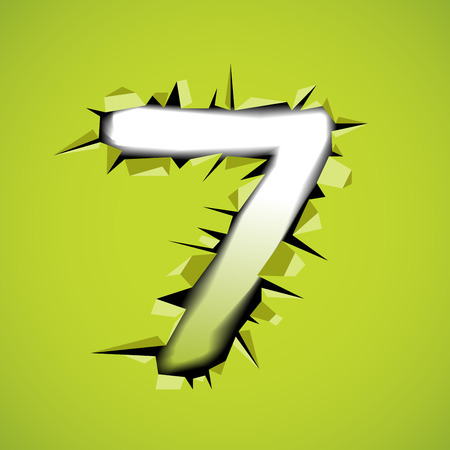 The Numbering design style of perforation and tear. create by vector fileのイラスト素材