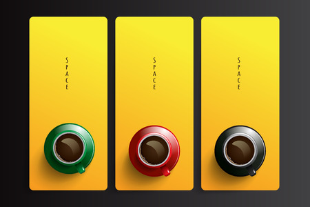 Template coffee with space area. suitable use for banner and card designのイラスト素材