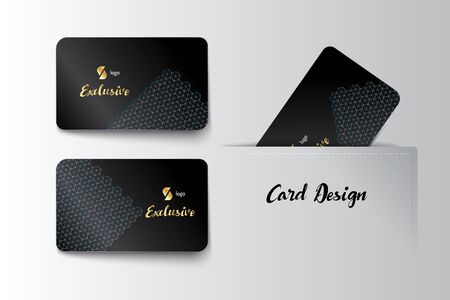 Member VIP and business card template design. Vector illustratorのイラスト素材
