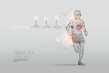 The particles, geometric art, line and dot of human running for health
abstract vector illustration. 
graphic design concept of healthy.
- line stroke weight editableのイラスト素材