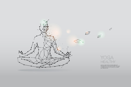 The particles, polygonal, geometric art - Yoga
abstract vector illustration. concept of health
- line stroke editableのイラスト素材