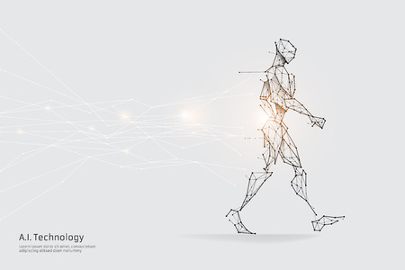 The particles, geometric art, line and dot of walking.
abstract vector illustration. graphic design concept of future.
- line stroke weight editableのイラスト素材