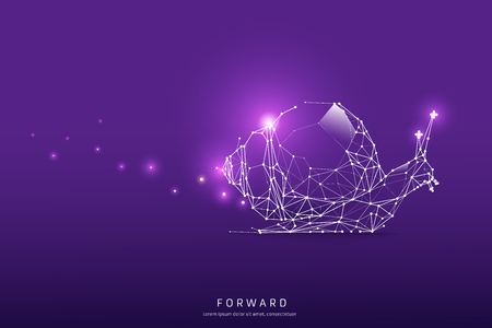 The particles, geometric art, line and dot of snail.
abstract vector illustration. graphic design concept of moving.
- line stroke weight editableのイラスト素材