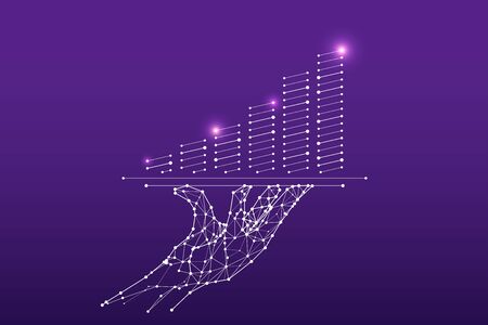 The particles, geometric art, line and dot of Hand served.
abstract vector illustration. graphic design concept of business.
- line stroke weight editableのイラスト素材