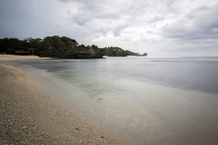 Scenic view of Ngandong Beach, Gunungkidul, Yogyakarta