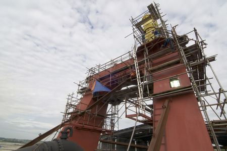 Shipbuilding construction at Port Klang Malaysiaのeditorial素材