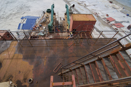 Shipbuilding construction at Port Klang Malaysiaのeditorial素材