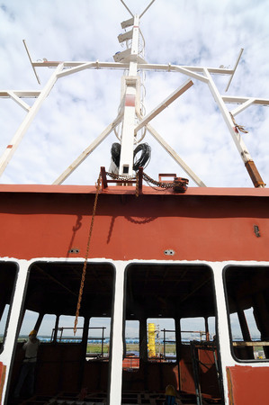 Shipbuilding construction at Port Klang Malaysiaのeditorial素材