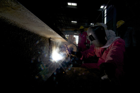 Shipbuilding construction at Port Klang Malaysiaのeditorial素材