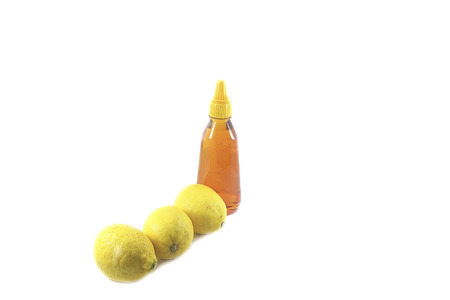 Honey Lemon isolated on whiteの写真素材
