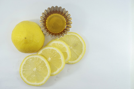Honey Lemon isolated on whiteの写真素材