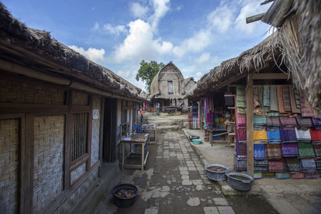 Traditional village at Lombokの写真素材