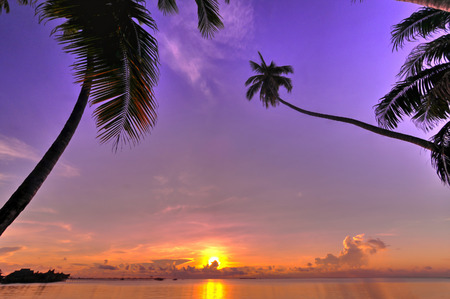Sunset at Mabul Island.