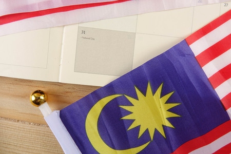 flag of Malaysiaの写真素材
