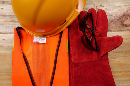 Standard construction safety equipment.の写真素材