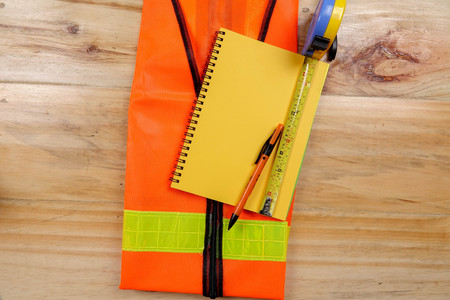 Standard construction safety equipment.