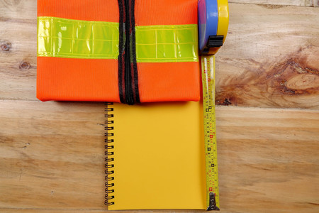 Standard construction safety equipment.の写真素材